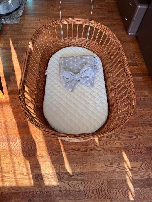 Wiklinowe łóżeczko