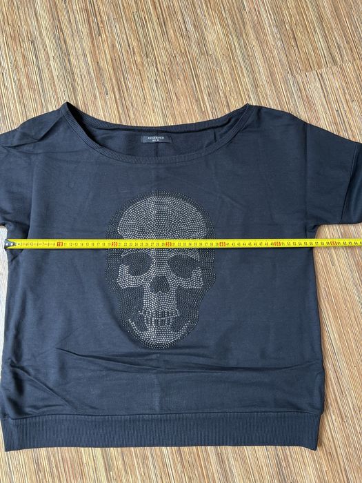 Czarna bluzka z rękawkami 3/4