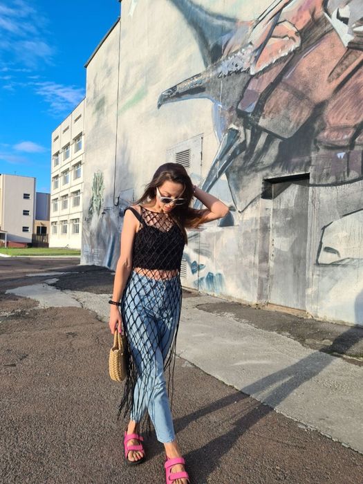 Сукня-сітка макраме