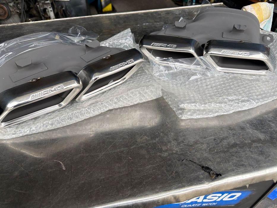 Mercedes s63 AMG  koncówka wydechu NOWA CHROM c217  s222 gls gle c63