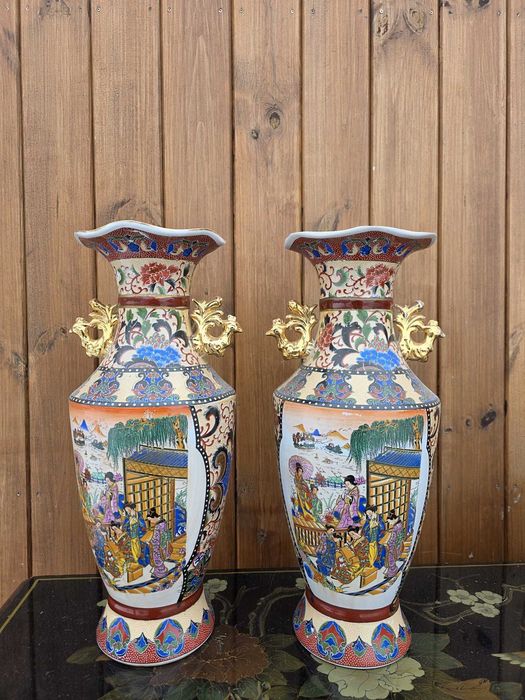 Wazon orientalny porcelanowy dost. 2 sztuki #205 #206 Stylowy Węgrów