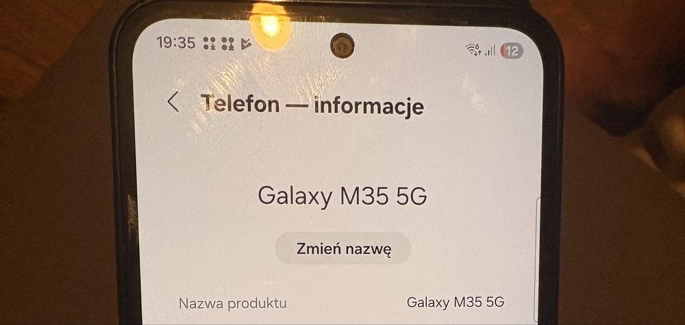 Telefon samsung galaxy M 35 5G 128 gb szary gratis case