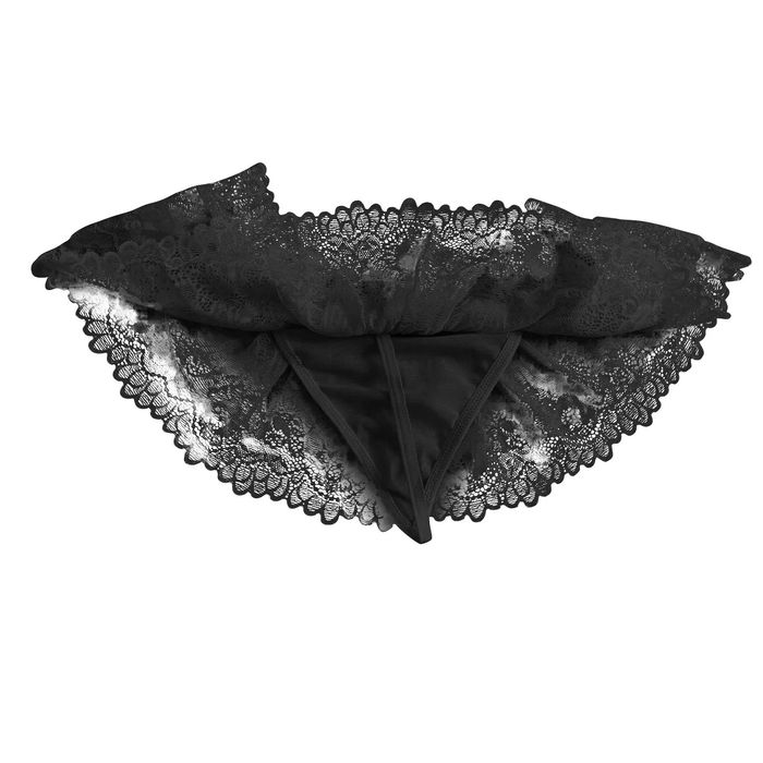 Męskie Stringi z Koronki dla SISSY Crossdresser Drag Queen - S