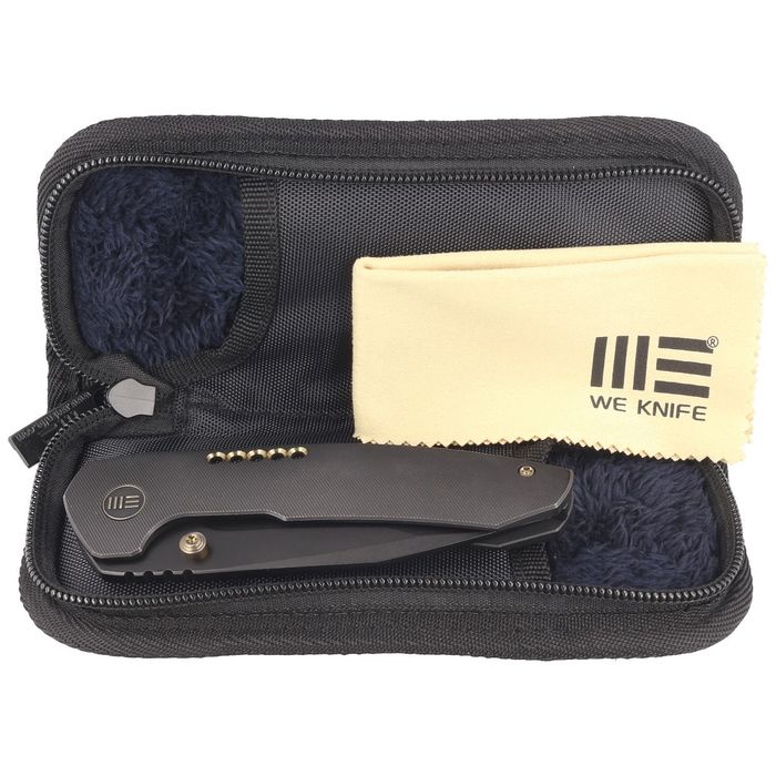 Nóż składany WE Knife Trogon Black Titanium, Black (WE22002B-2)