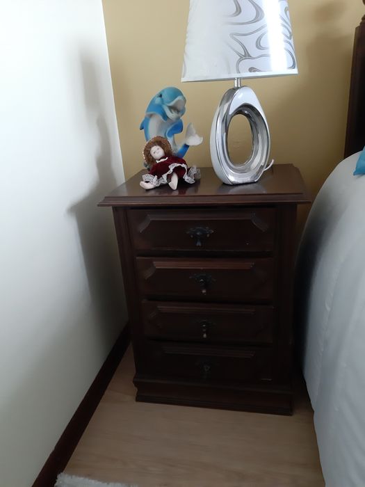 Mesas cabeceira madeira macica