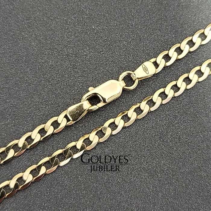 Złoty łańcuszek pancerka próby złota 585