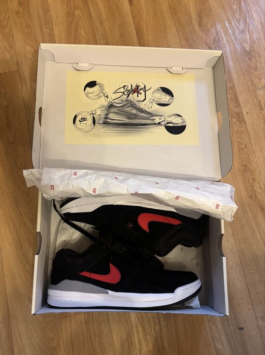 Buty Jordan Stadium 90 Black / Gym Red – Nowe z pudełkiem