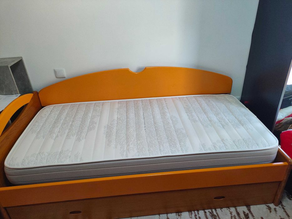 Quarto Juvenil Completo Pinhu's (Madeira Maciça) + Colchão NOVO