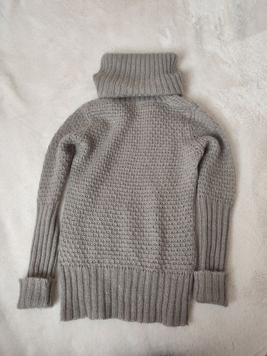 Sweter z golfem Reserved S beżowy jesienny zimowy