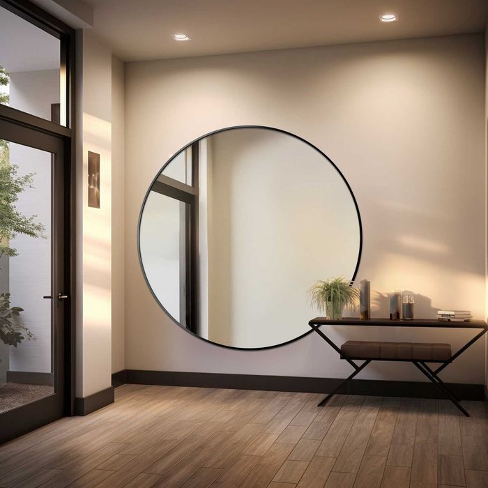 Lustro w ramie mdf slim OTYLIA FI 70 cm - ALFARAM