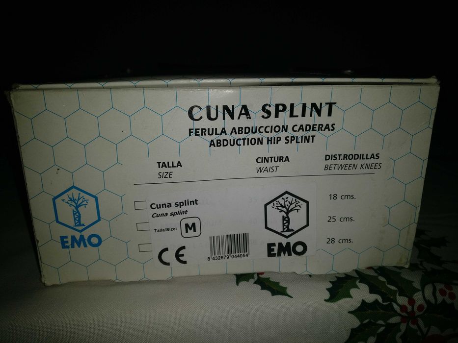 Ortótese de abdução Cuna Splint - Tamanho M - Em excelente estado