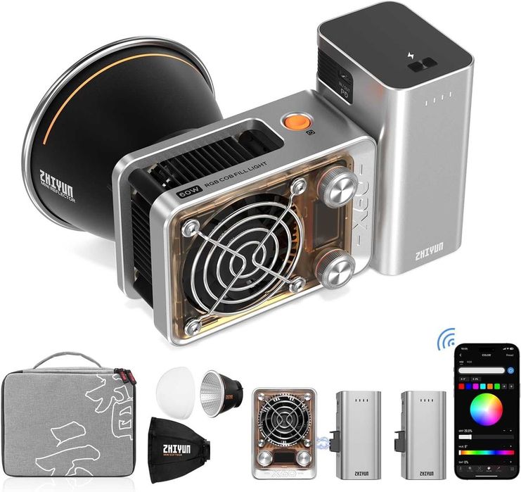 Zhiyun Molus X60 RGB COB Light Pro | 60W | SELADO | 3 ANOS DE GARANTIA