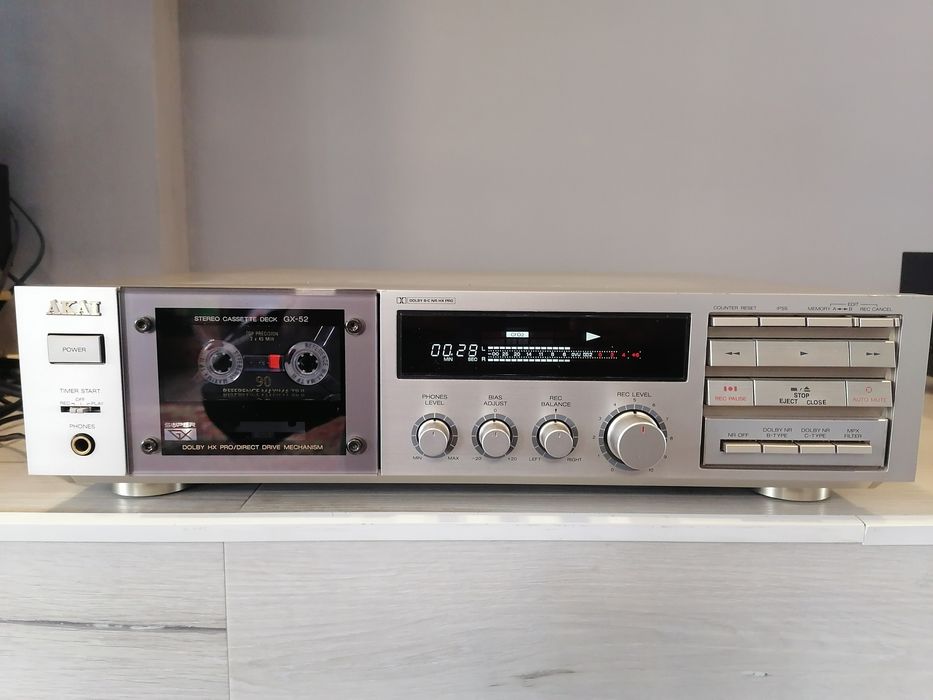 Akai GX-52 stereo cassette deck. Касетна дека.