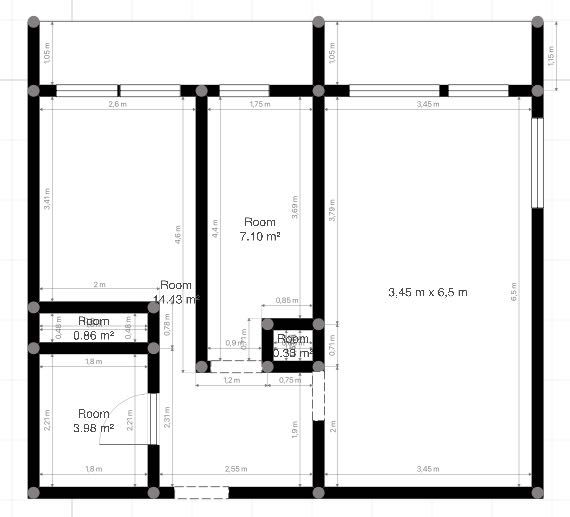 2 pokoje z widokiem, super lokalizacja - opróżnione do remontu
