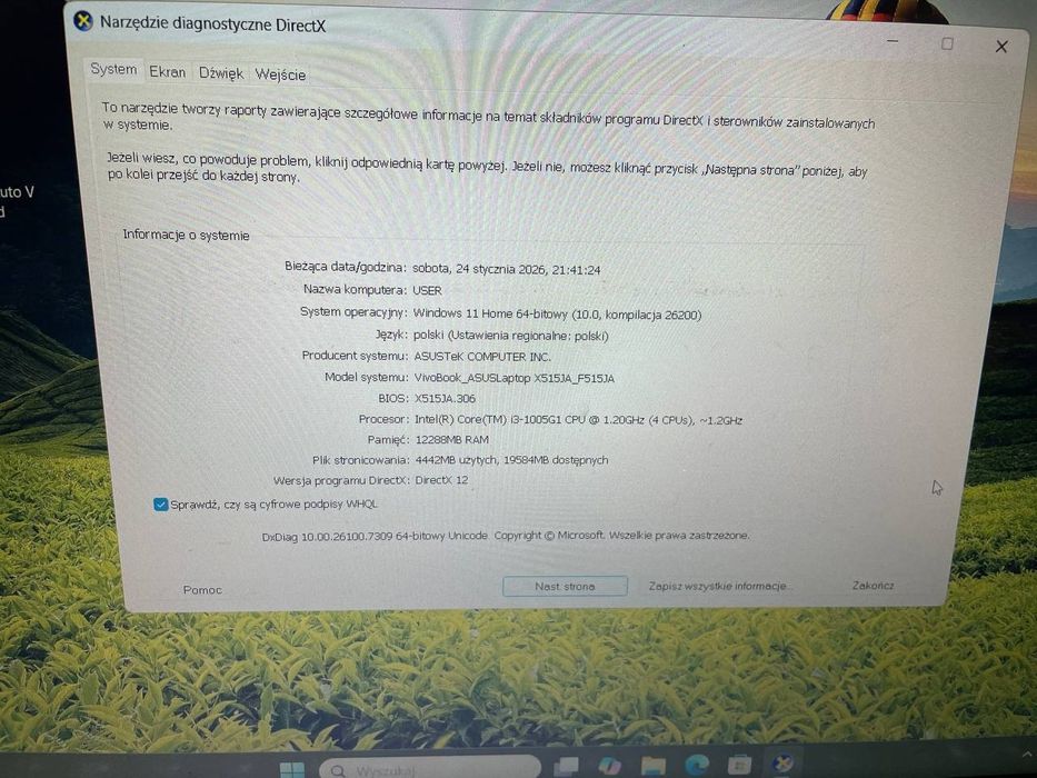 Laptop Asus 12gbRAM/500gbSSD