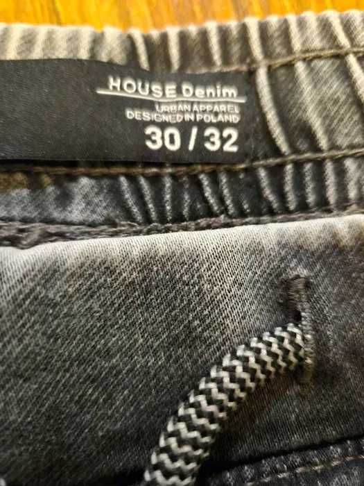 Spodnie house 30/32 czarne joggery
