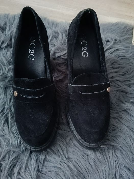 Buty damskie zamszowe