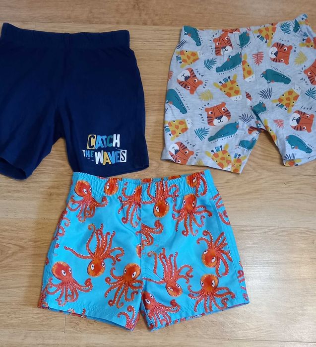 Koszulki dziecięce spodenki zestaw 9 sztuk r. 98