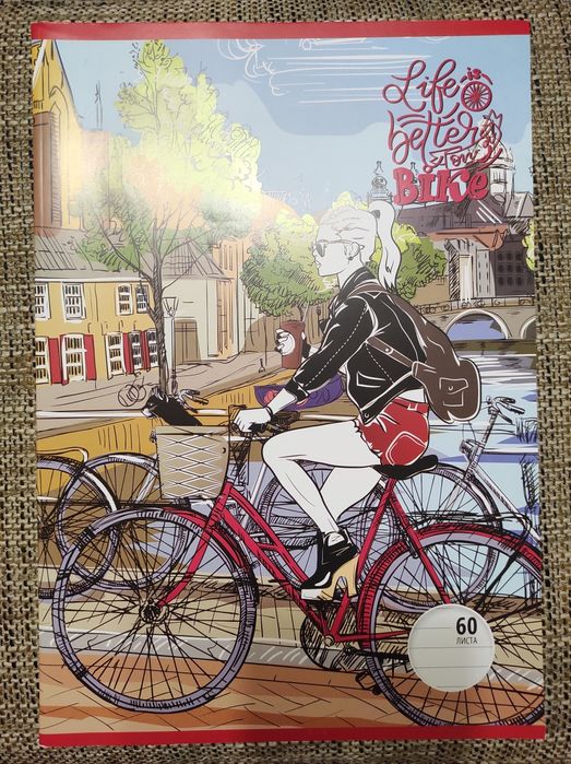 Зошит формату А4, 60л у лінію, 52л