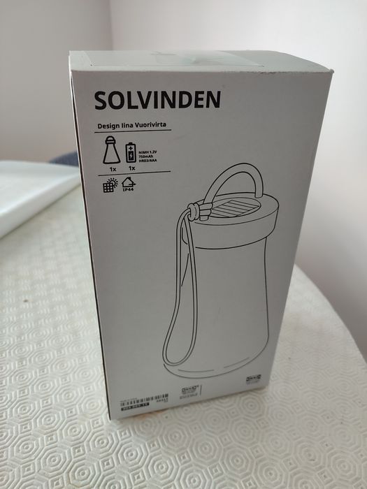 Candeeiro solar Ikea Solvinden (Novo, na caixa)