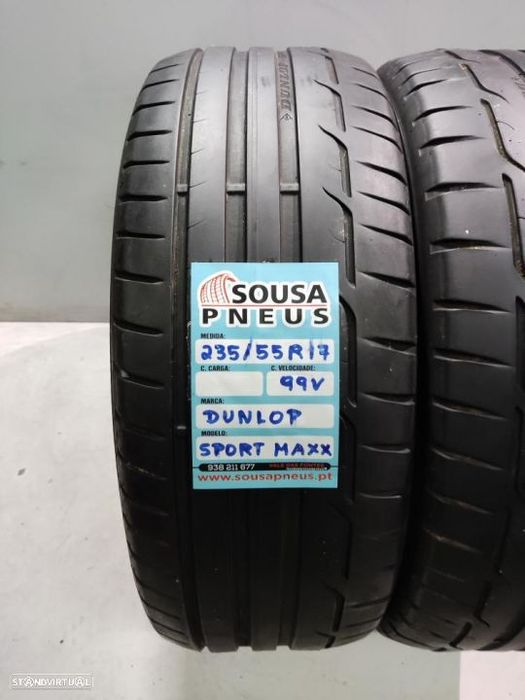 2 pneus semi novos 235-55r17 dunlop - oferta dos portes 100 Euros