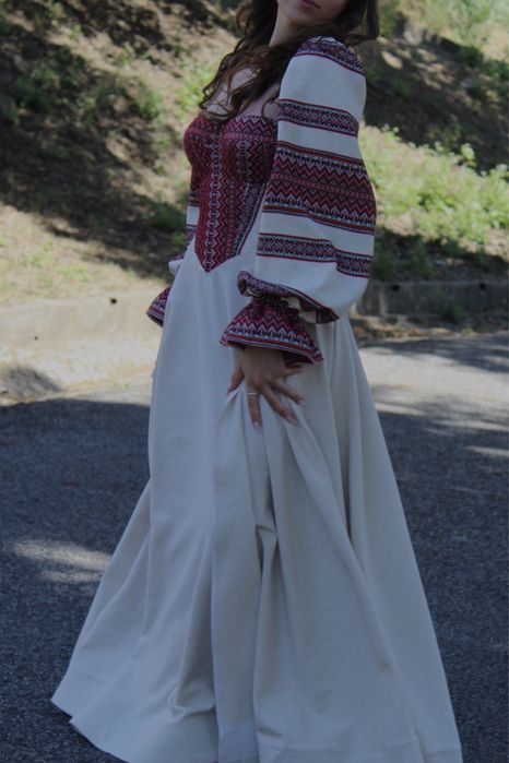 Vestido Rovero Seda e Linho