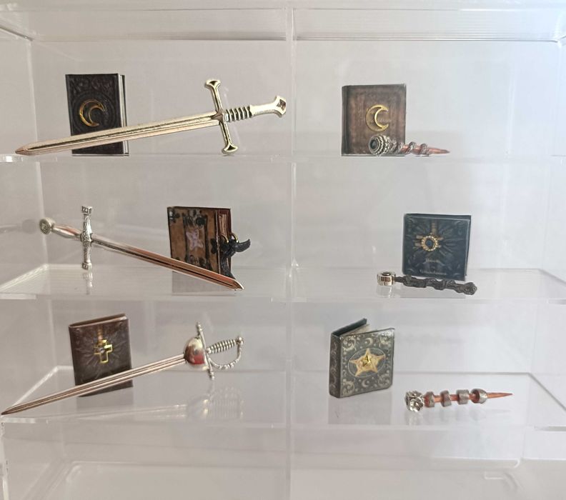 Mini livros com acessórios