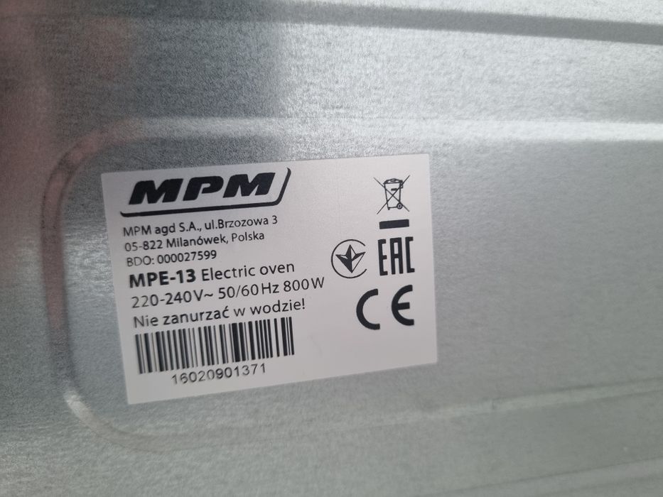 Maly piekarnik MPM