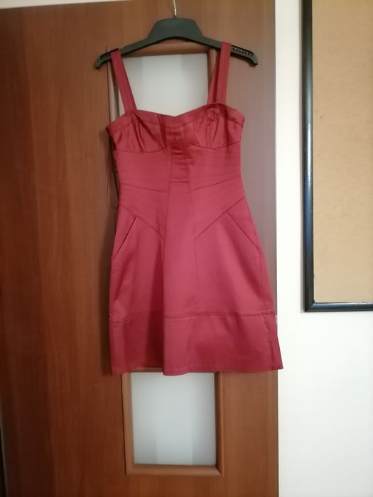 Sukienka bordowa Mango S/M