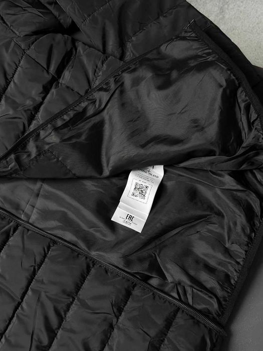 Чорна куртка Stone Island, Мікропуховик стонік зимовий , пуховик