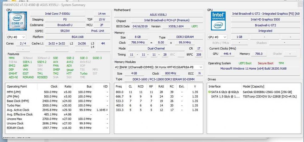 PC Portátil Asus i7