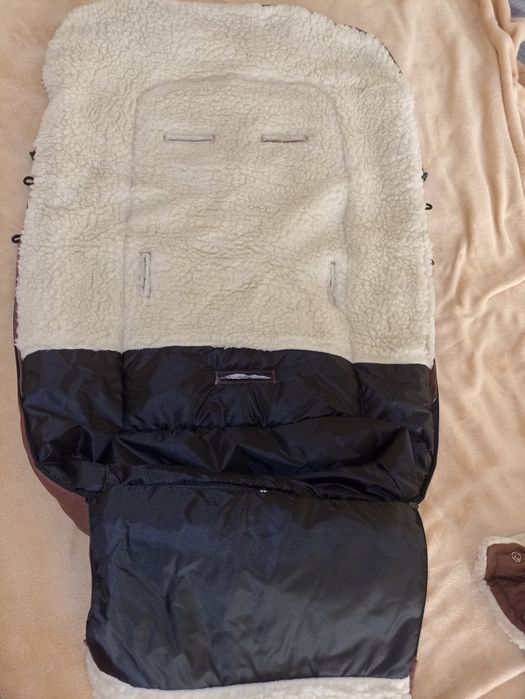 Конверт на овчині з муфтами