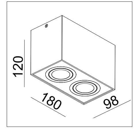 Oprawa natynkowa HDL-5602-GU10