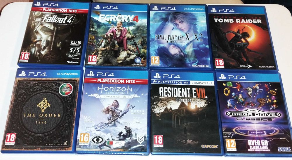 Lote  de Jogos  PS4 e PS5