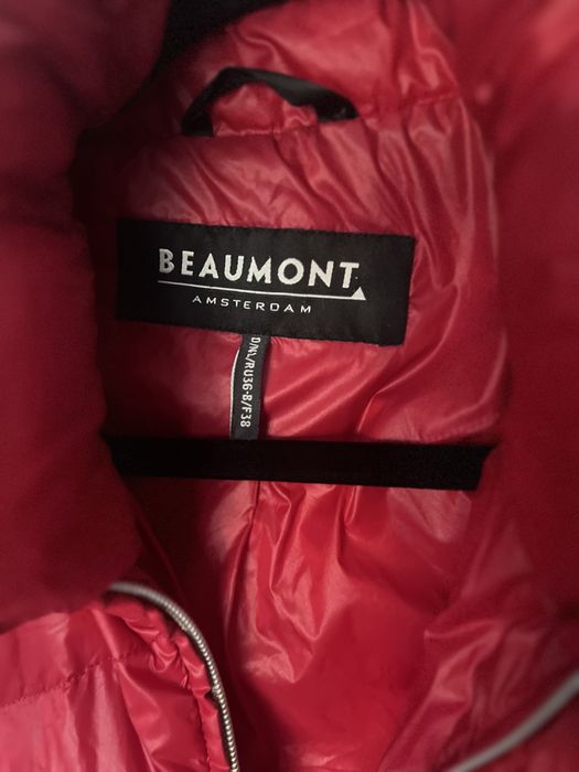 Beaumont czerwona kurtka puchowa damska S M