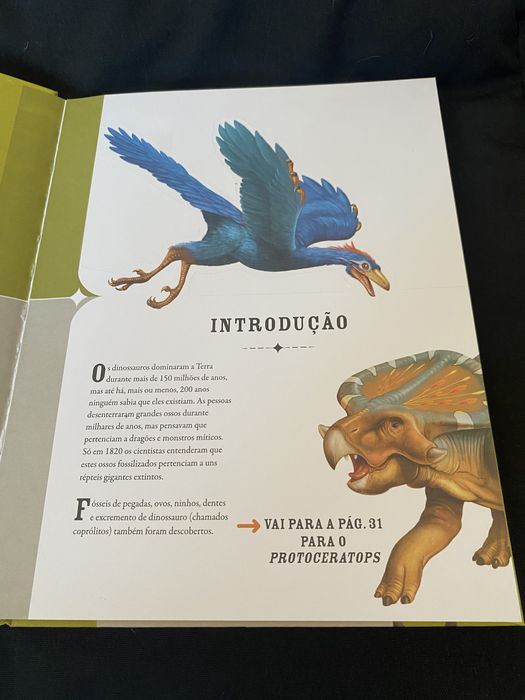 Livro “ O Mundo Assustador dos Dinossauros” - capa dura