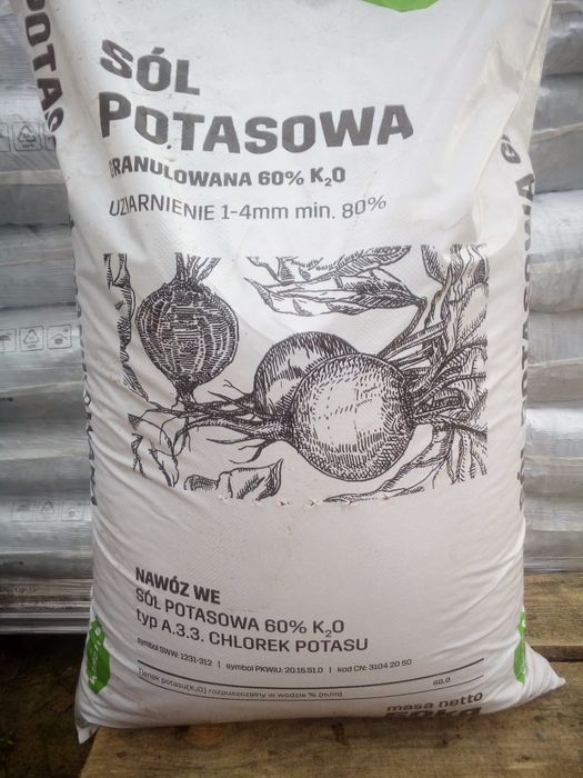 Sól potasowa workowana, sól potasowa granulowana, sól potasowa worek