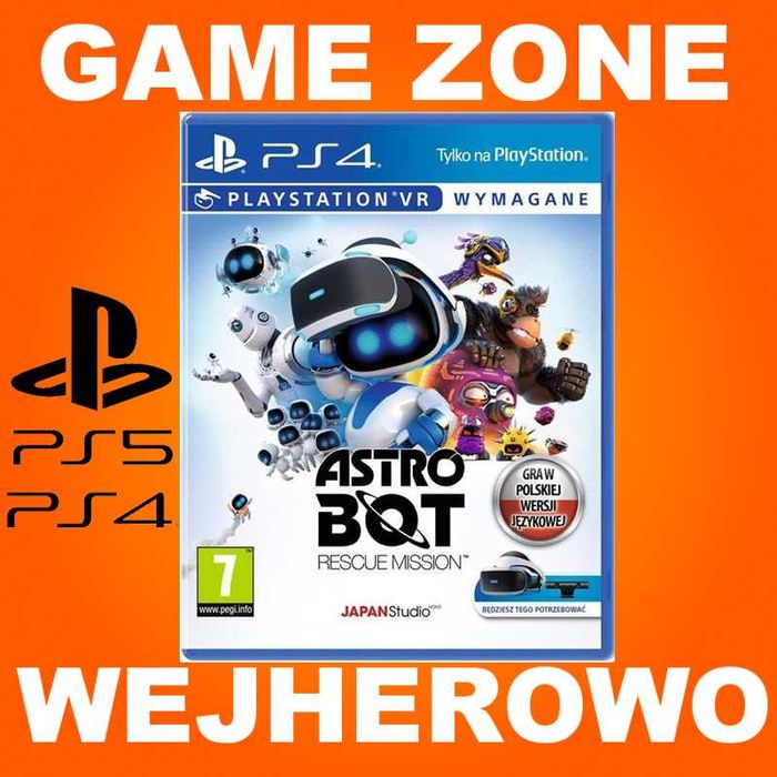 Astro Bot PS4 + Slim + Pro + PS5 = PŁYTA PL = sklep Wejherowo