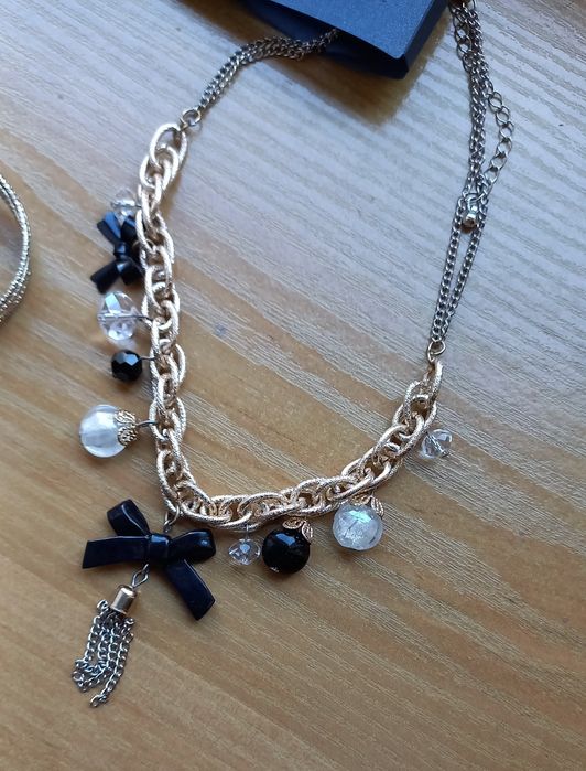 Sztuczna biżuteria Bijou  Brigitte naszyjnik + kolczyki nowe