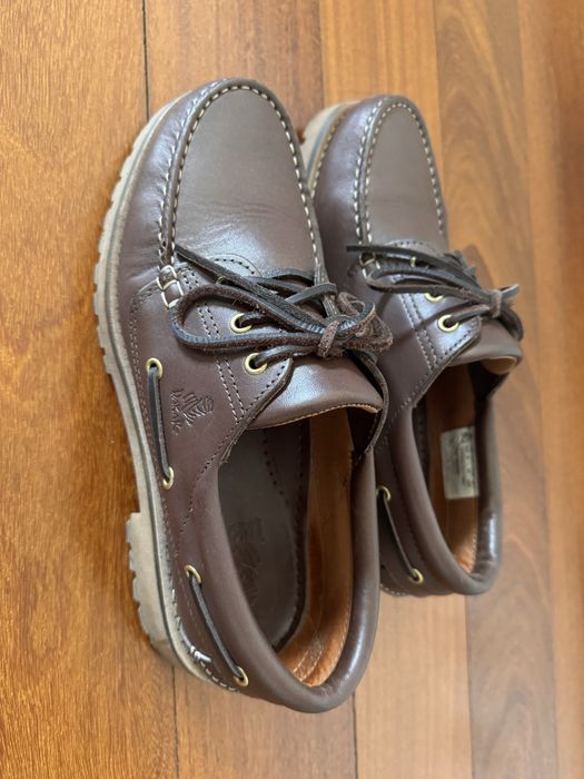 Sapatos vela, 100% couro natural, marca Dakar, como novos, tamanho 42