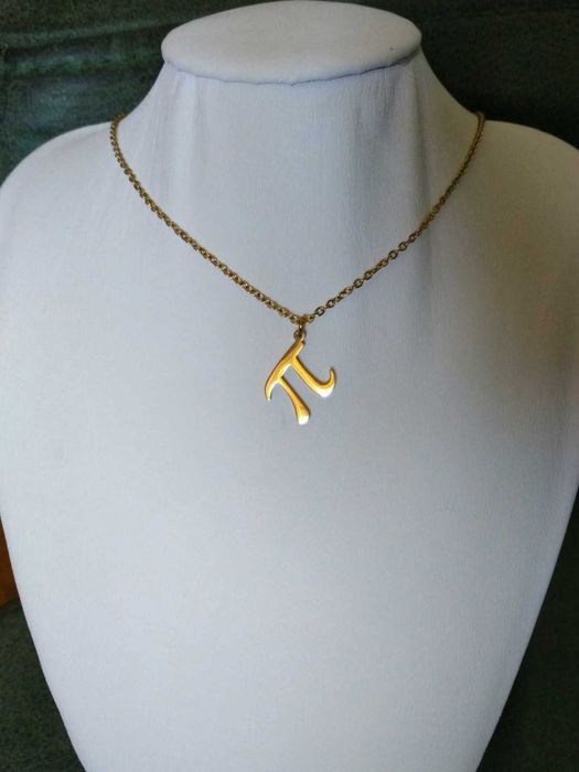 Colar Aço Dourado c/ PI NOVO  -   SALDO
