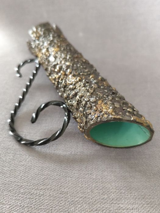 Lata 60/70 METALOPLASTYKA wazon metalowy