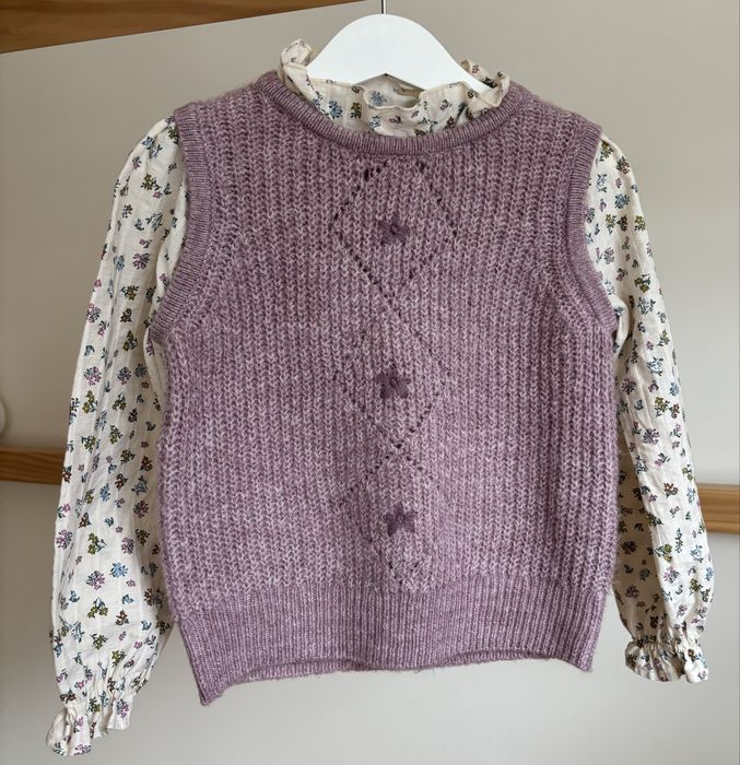 Colete com mangas de blusa