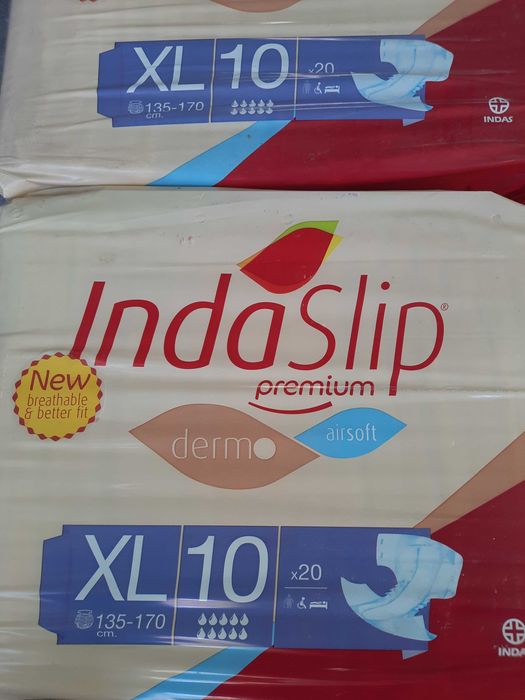 Fraldas adulto xl 100 unidades indaslip premium