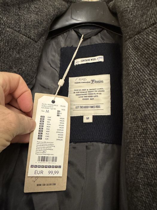 Мужское пальто TOM TAILOR чоловіче пальто