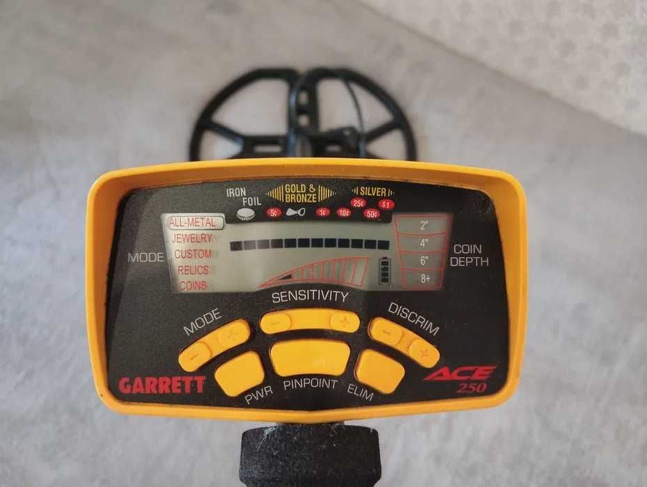 Металошукач Garrett Ace 250 Металлоискатель Металодетектор Аська