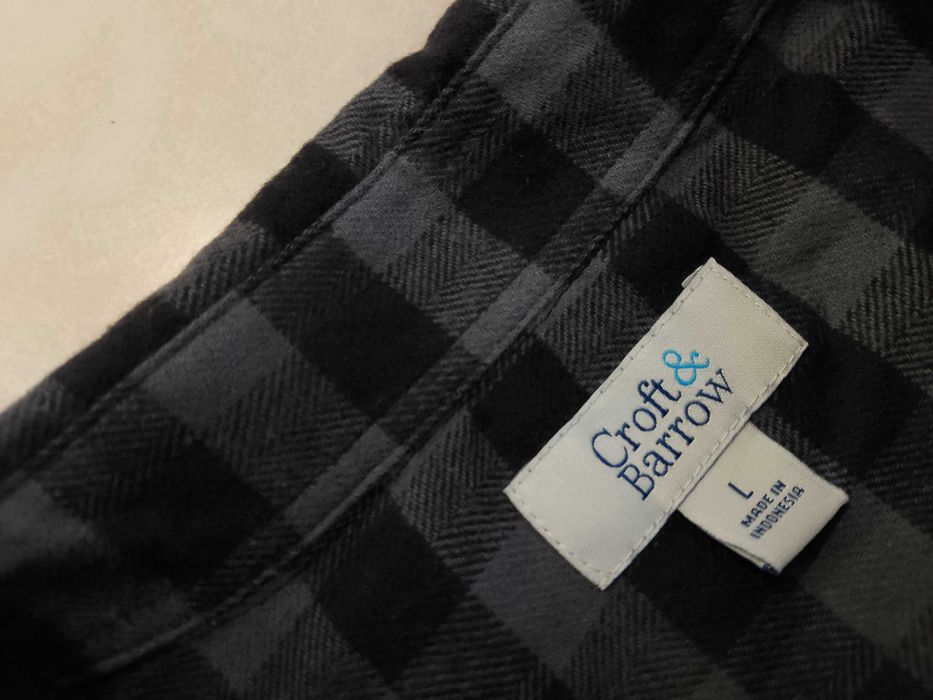 CROFT & BARROW USA - NOWA! z Metkami Koszula Męska Flanelowa rozmiar XL