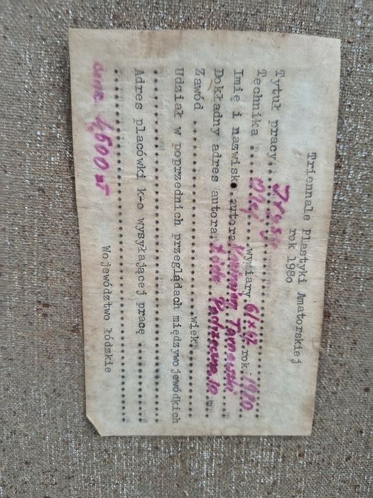 Obrazy na płótnie Kazimierz Tarnowski 1980