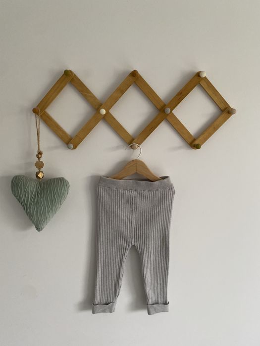 Legginsy szare dzianinowe getry 86 Marks & Spencer jak newbie