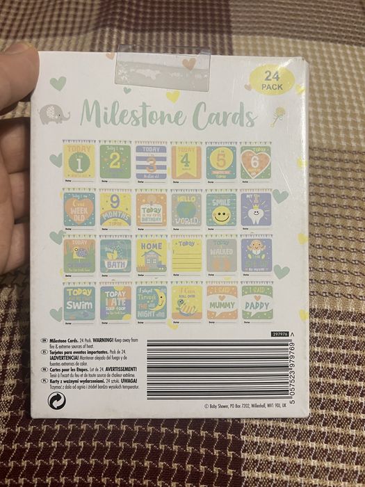 Набір карток для фотосесій новонароджених